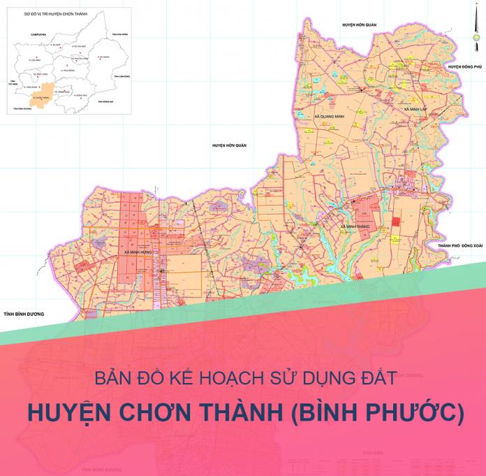 TẢI Bản đồ quy hoạch sử dụng đất Thị xã Chơn Thành đến năm 2030