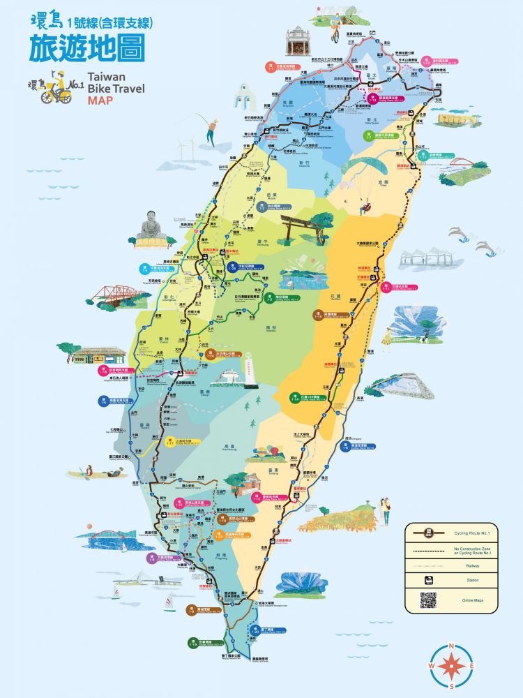 Bản đồ đường đi Đài Loan
