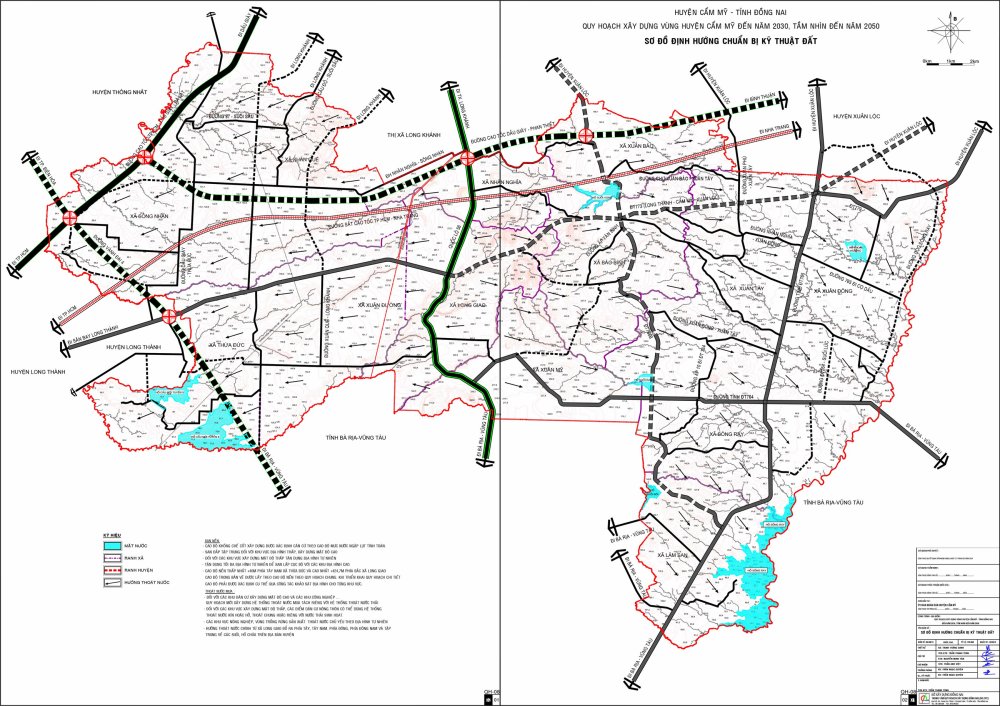 Bản đồ quy hoạch sử dụng đất Huyện Cẩm Mỹ tại tỉnh Đồng Nai đến năm 2030