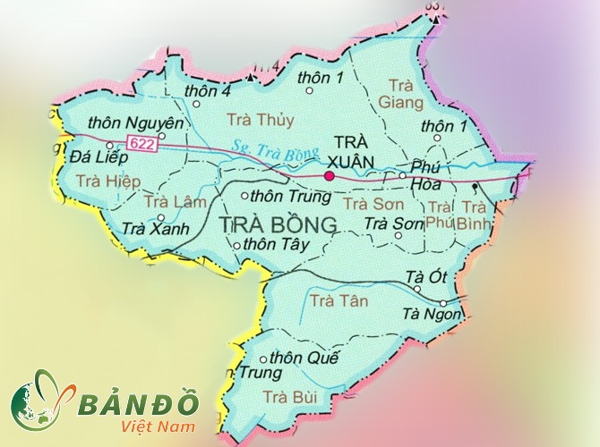 Bản đồ hành chính Huyện Trà Bồng