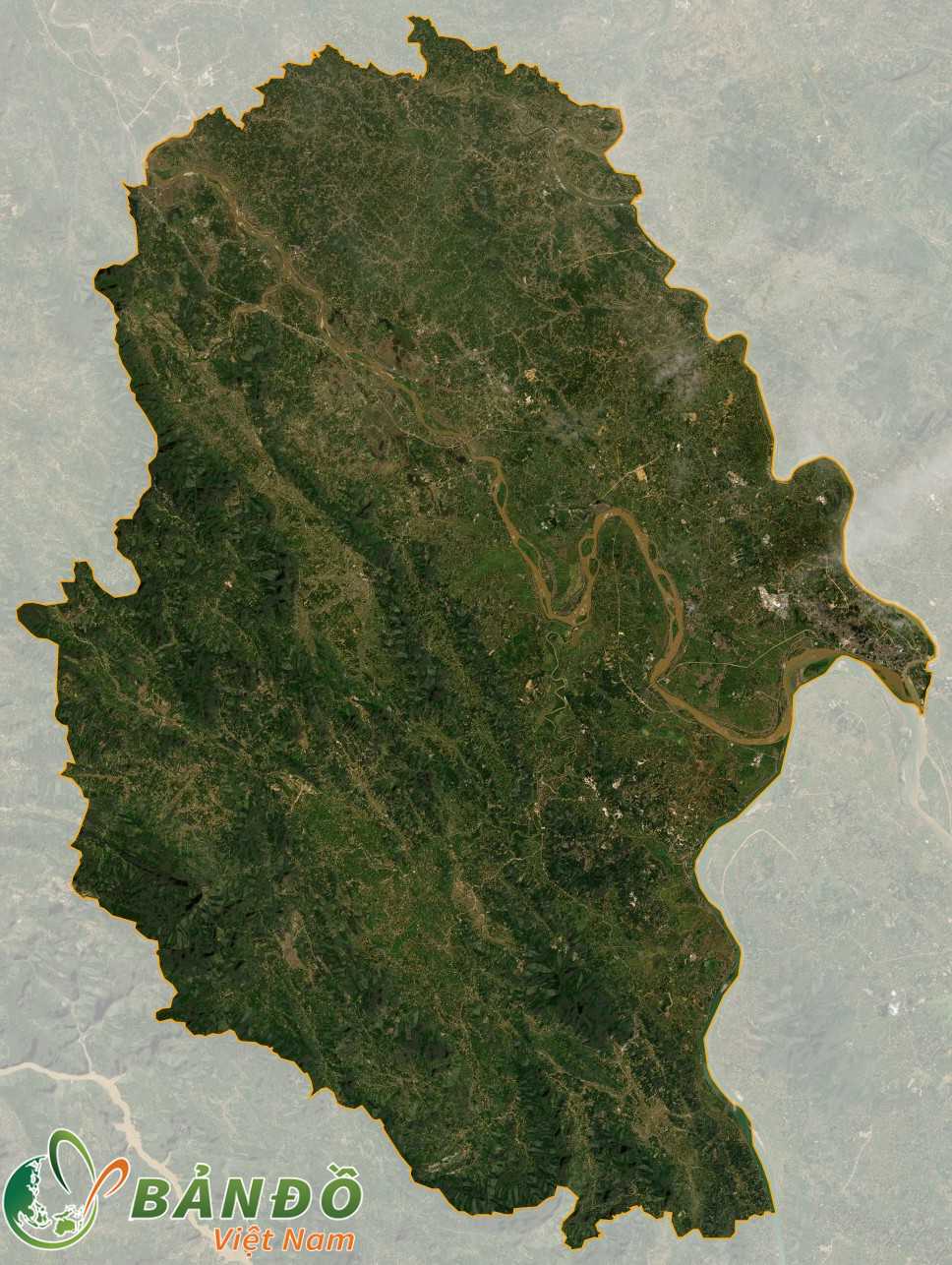 Bản đồ vệ tinh tỉnh Phú Thọ
