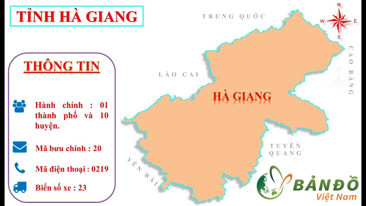 Bản đồ Hành chính tỉnh Hà Giang năm 2022