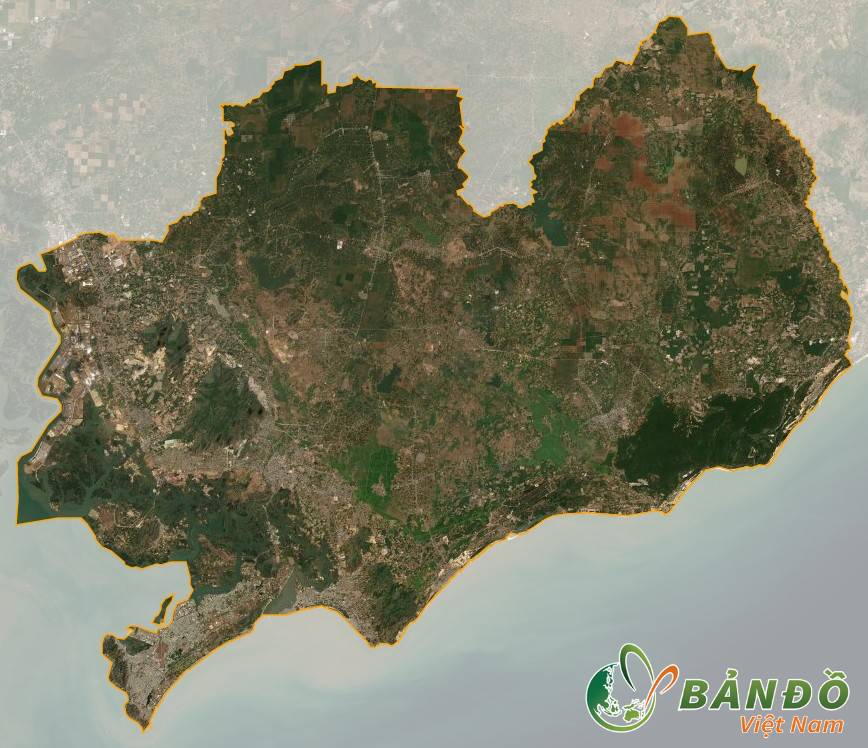 Bản đồ vệ tinh tỉnh Bà Rịa – Vũng Tàu