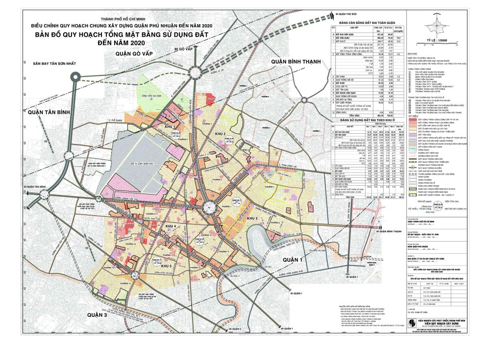 Bản đồ quy hoạch Phú Nhuận năm 2021