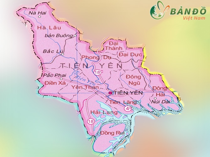 Bản đồ hành chính Huyện Tiên Yên