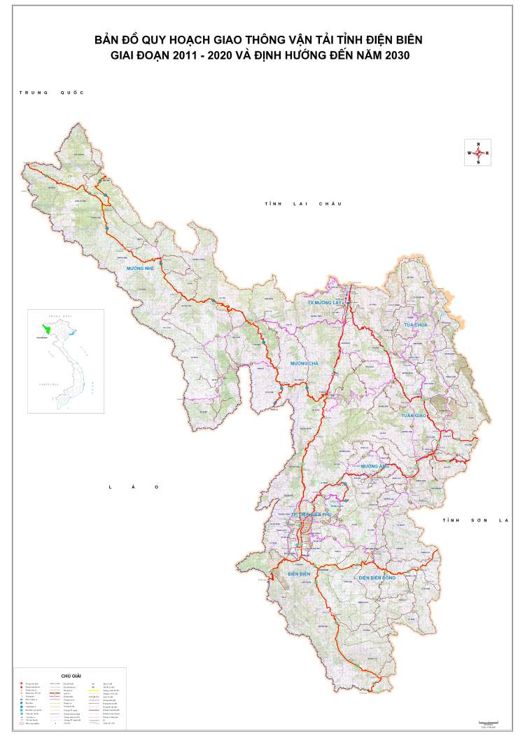 Bản đồ sử dụng đất tại tỉnh Điện Biên