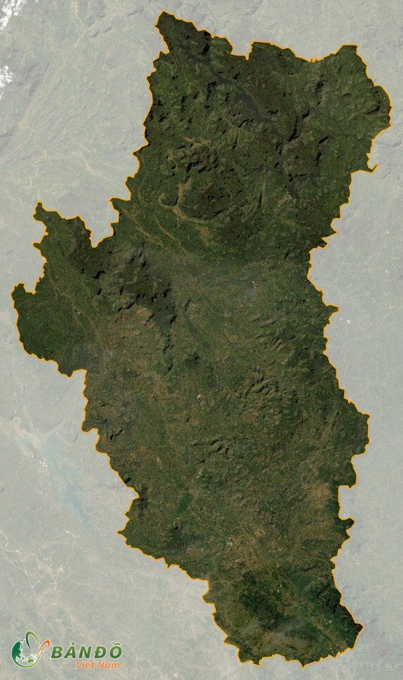 Bản đồ tỉnh Tuyên Quang ở vệ tinh