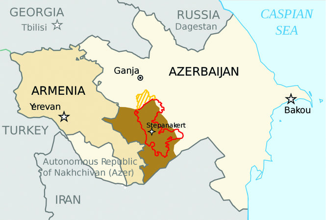 Bản đồ nước Armeni (Republic of Armenia Map) khổ lớn năm 2023