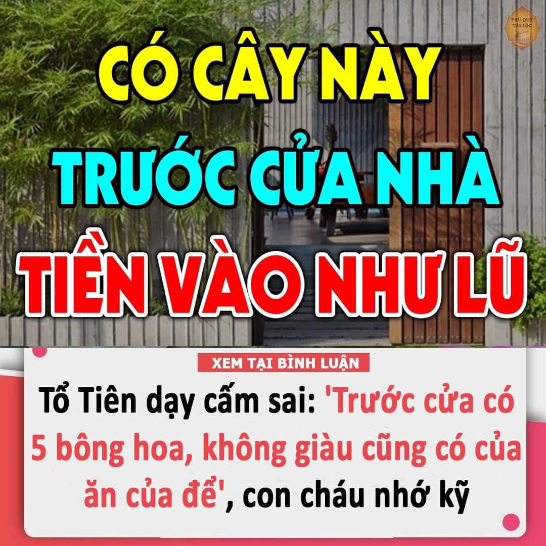 Tổ Tiên dạy cấm sai: ‘Trước cửa có 5 bông hoa, không giàu cũng có của ăn của để’, con cháu nhớ kỹ