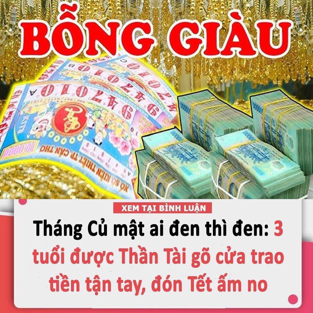 Tháng Củ mật ai đen thì đen: 3 tuổi được Thần Tài gõ cửa trao tiền tận tay, đón Tết ấm no