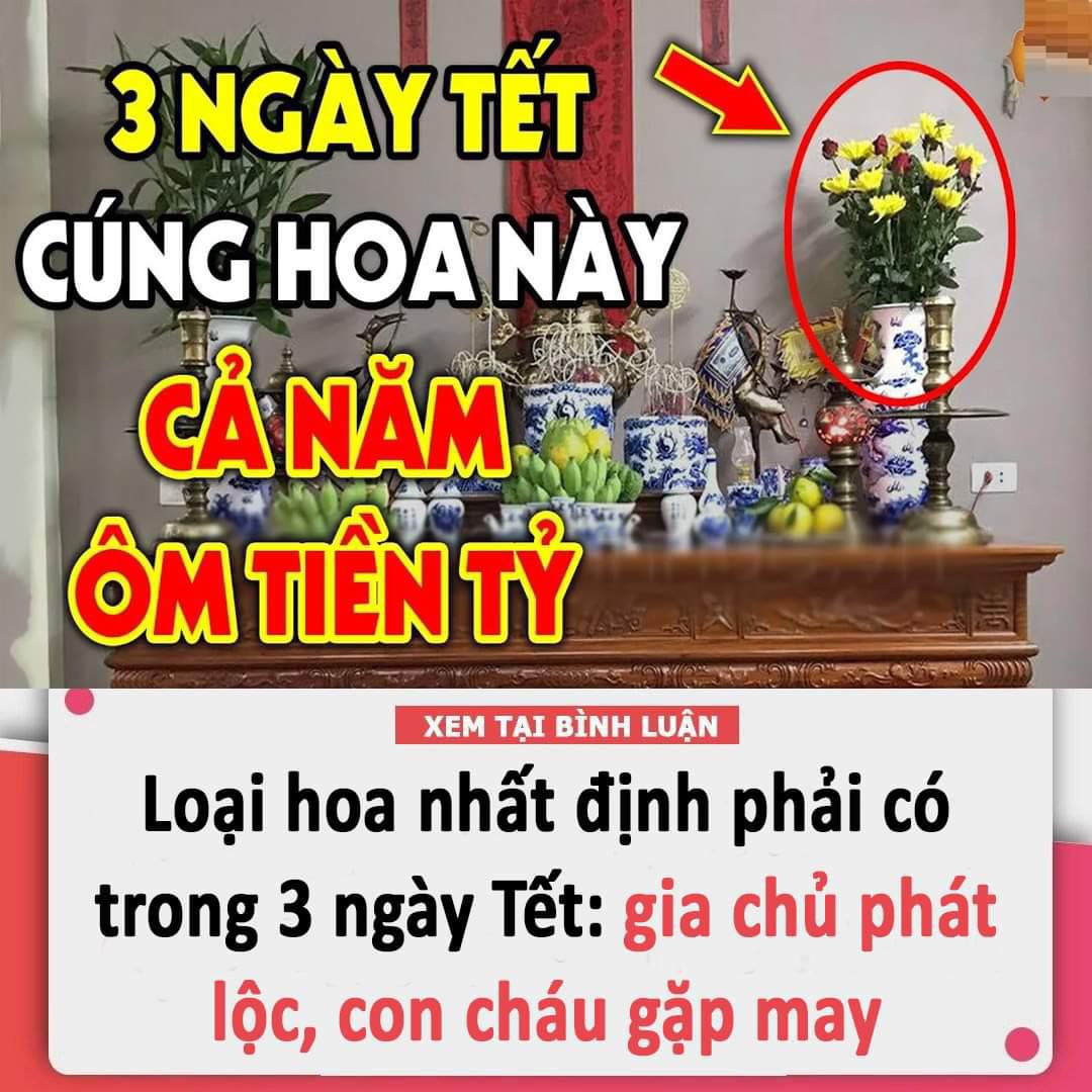 Loại hoa nhất định phải có trong 3 ngày Tết: gia chủ phát lộc, con cháu gặp may