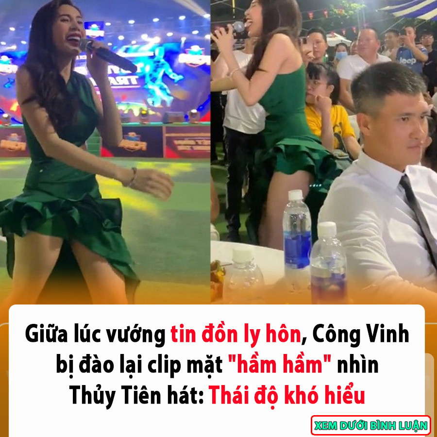 Giữa lúc vướng tin đồn ly hôn, dân tình “đào” lại clip Công Vinh không thèm quan tâm Thủy Tiên hát