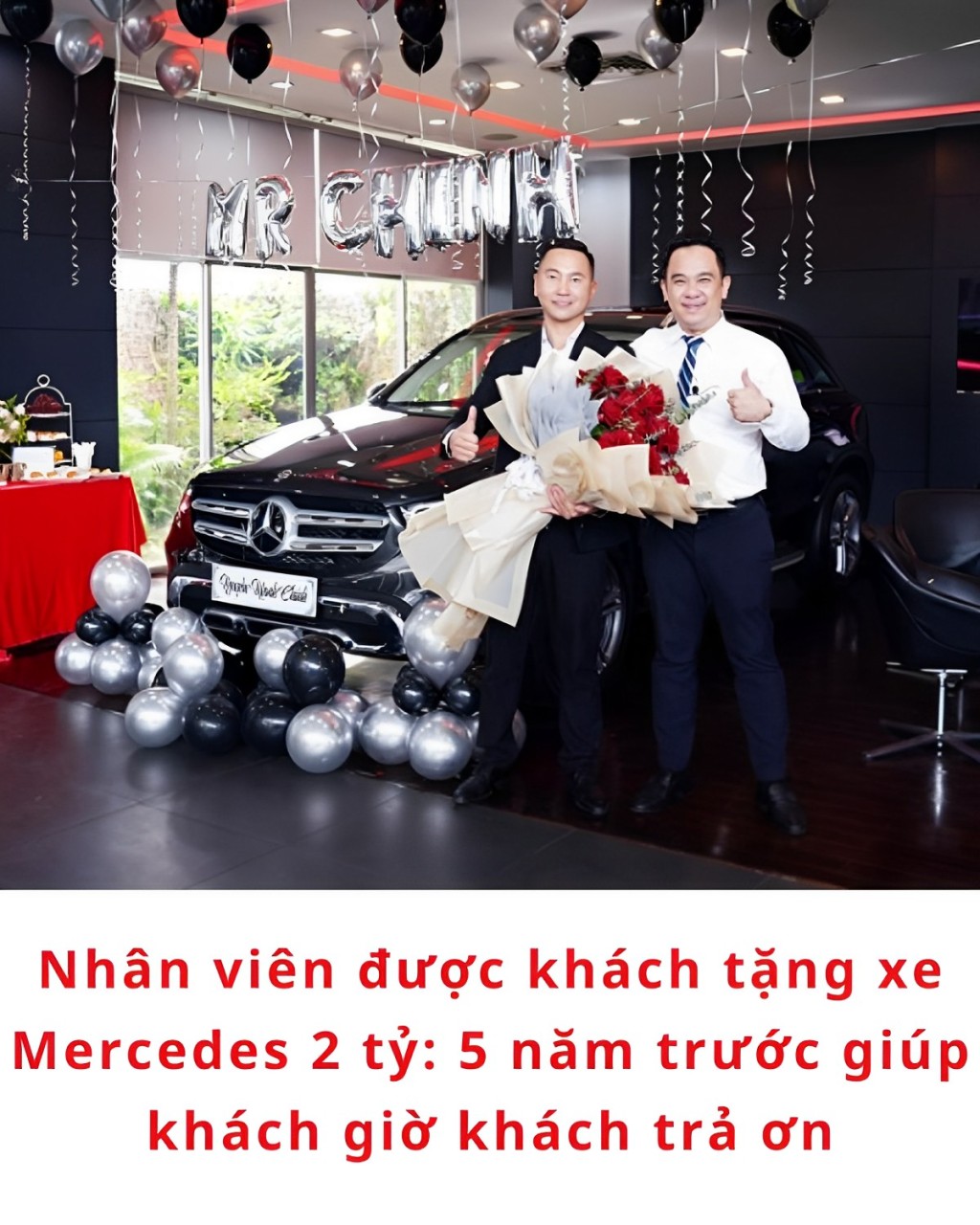 Nhân viên được khách tặng xe Mercedes 2 tỷ: 5 năm trước giúp khách giờ khách trả ơn