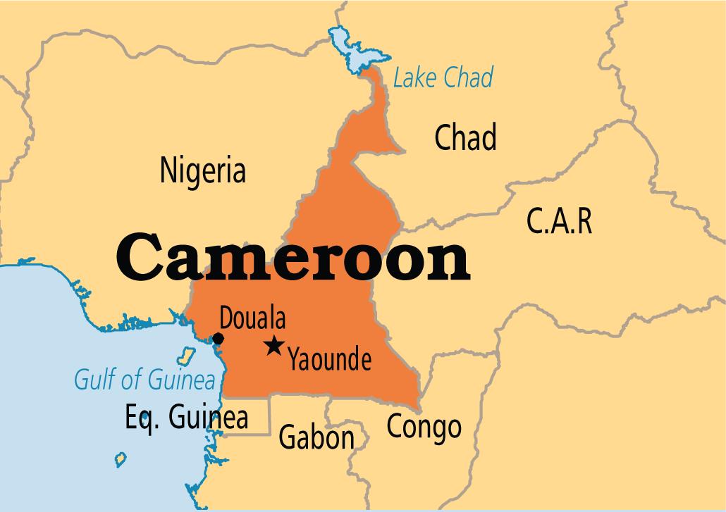 Bản đồ nước Cameroon (Cameroon Map) khổ lớn năm 2022