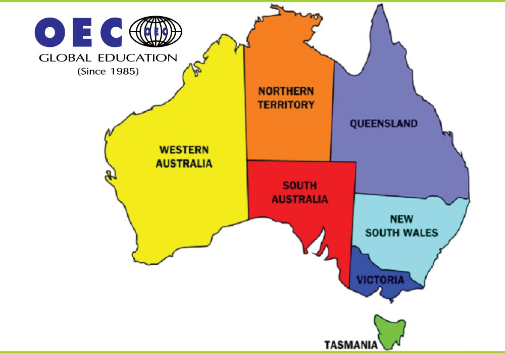 Bản đồ đất nước Úc (Australia), lịch sử & vị trí địa lý năm 2022