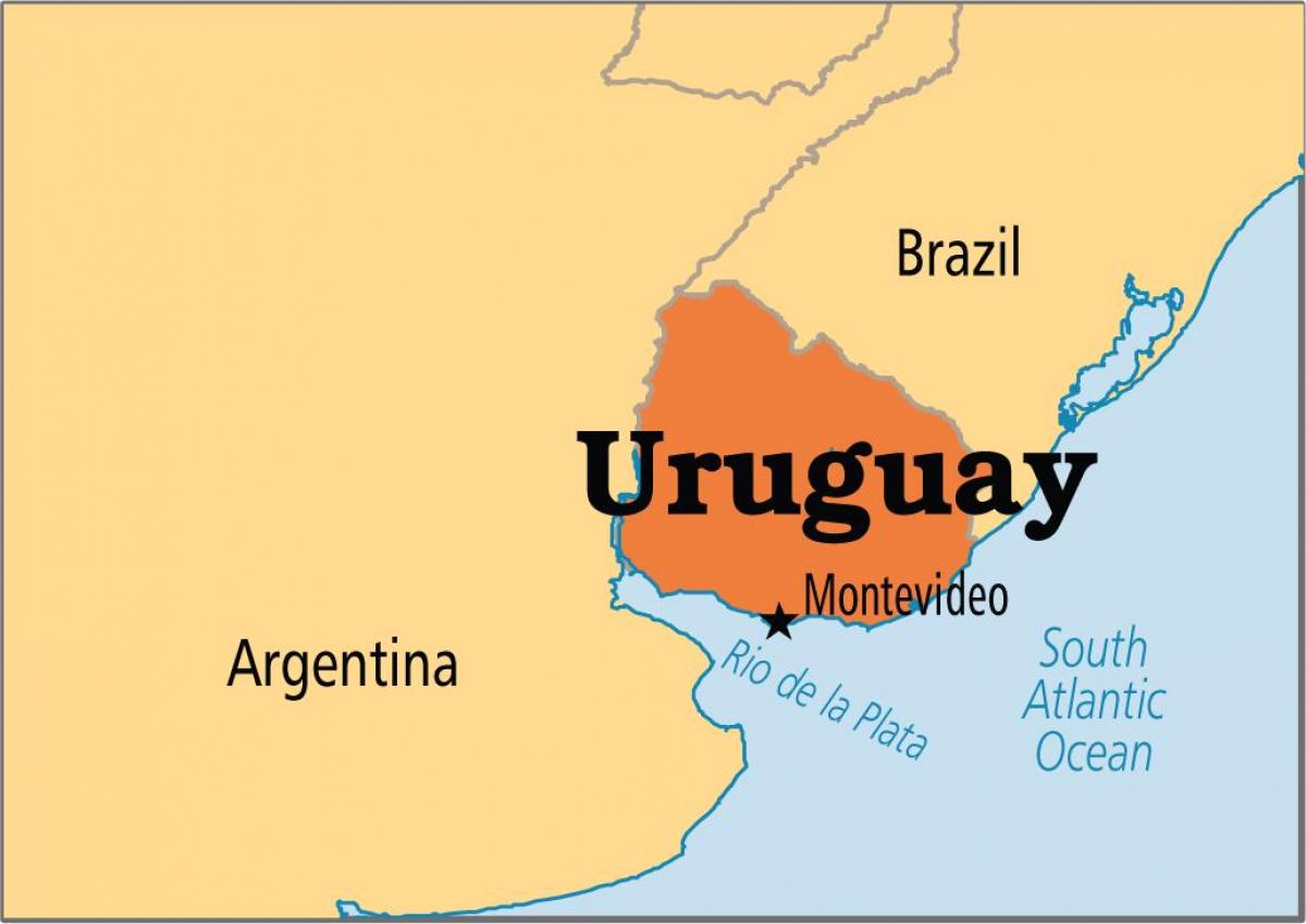 Bản đồ nước Uruguay (Uruguay Map) khổ lớn năm 2022