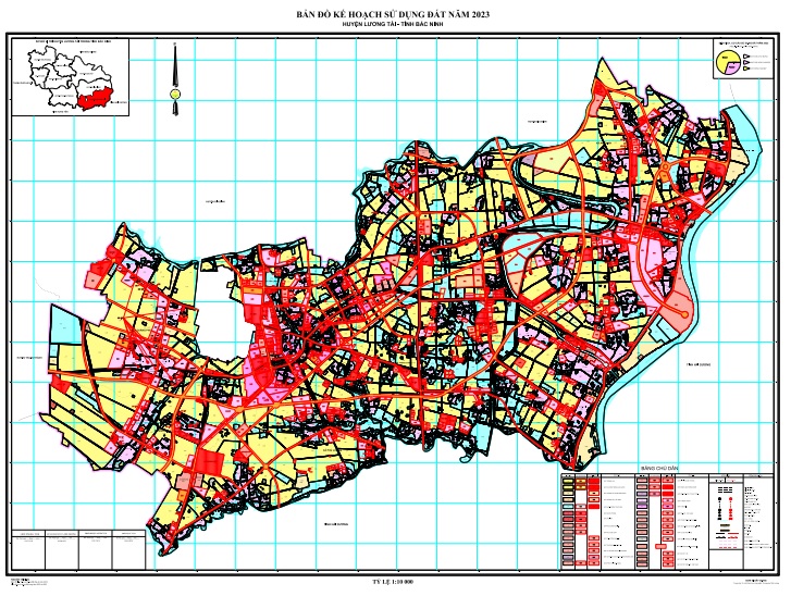 TẢI Bản đồ quy hoạch sử dụng đất Huyện Lương Tài đến năm 2030