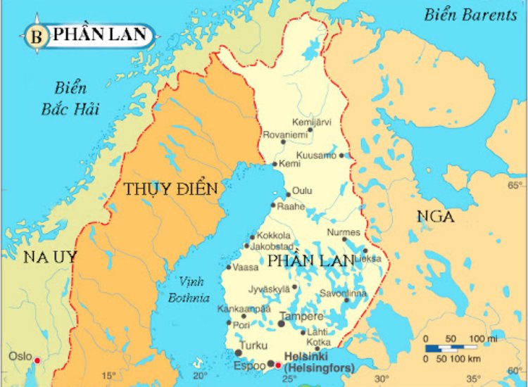 Bản đồ đất nước phần Lan (Finland), lịch sử & vị trí địa lý 2022