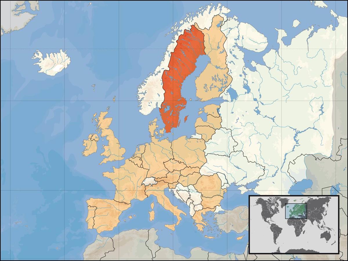 Bản đồ nước Thuỵ Điển (Sweden), lịch sử & những điều thú vị