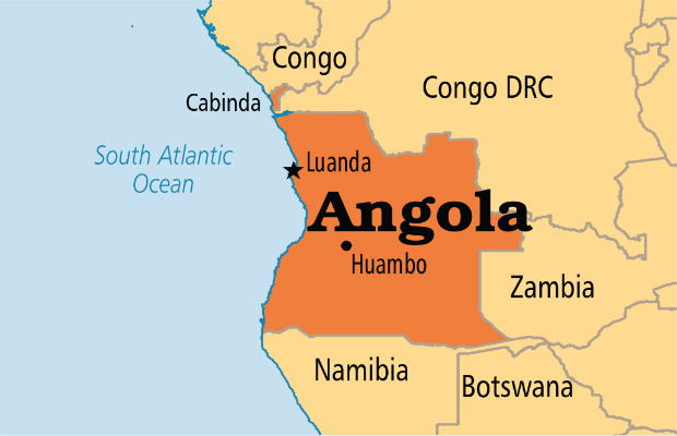 Bản đồ nước Angola (Angola Map) khổ lớn năm 2023