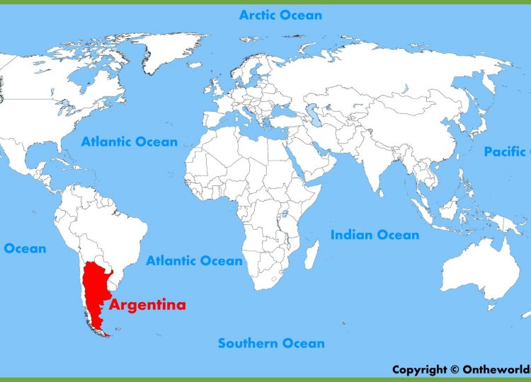 Bản đồ nước Argentina (Ác-hen-ti-na), lịch sử & vị trí địa lý