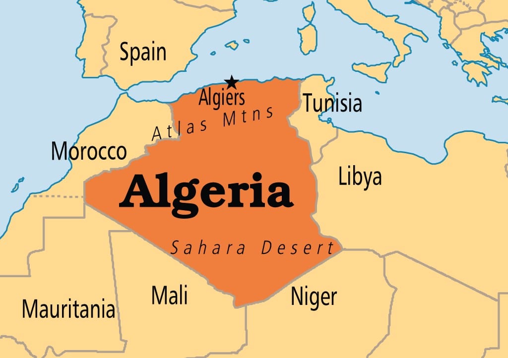 Bản đồ nước Algérie (Algeria) năm 2023, lịch sử & vị trí địa lý