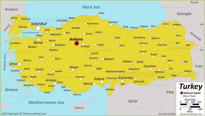 Bản đồ Thổ Nhĩ Kỳ và 10 điều cần biết về đất nước này