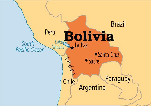 Bản đồ nước Bolivia (Bolivia Map) khổ lớn năm 2023