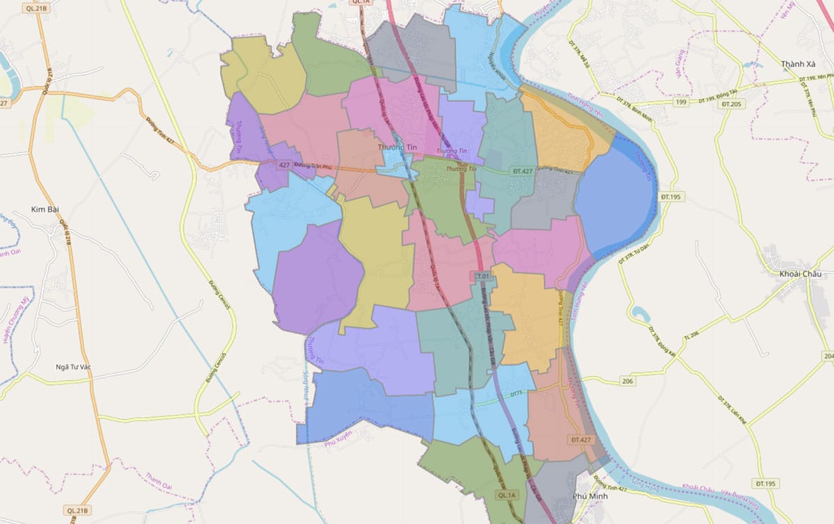 TẢI Bản đồ huyện Thường Tín, TP Hà Nội Khổ Lớn 2023