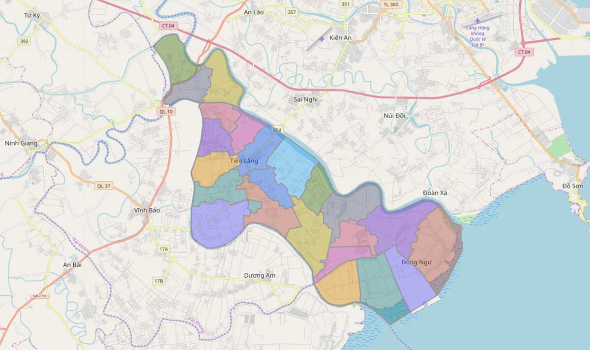 TẢI Bản đồ quy hoạch huyện Tiên Lãng, TP Hải Phòng khổ lớn 2023