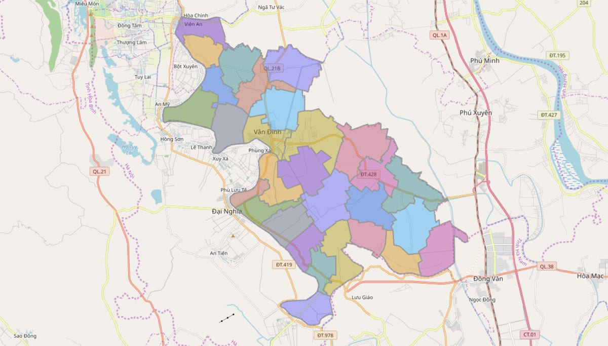 TẢI Bản đồ huyện Ứng Hòa & Thông tin quy hoạch đến năm 2030