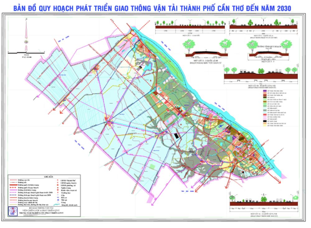 Bản đồ quy hoạch giao thông Thành phố Cần Thơ đến năm 2030