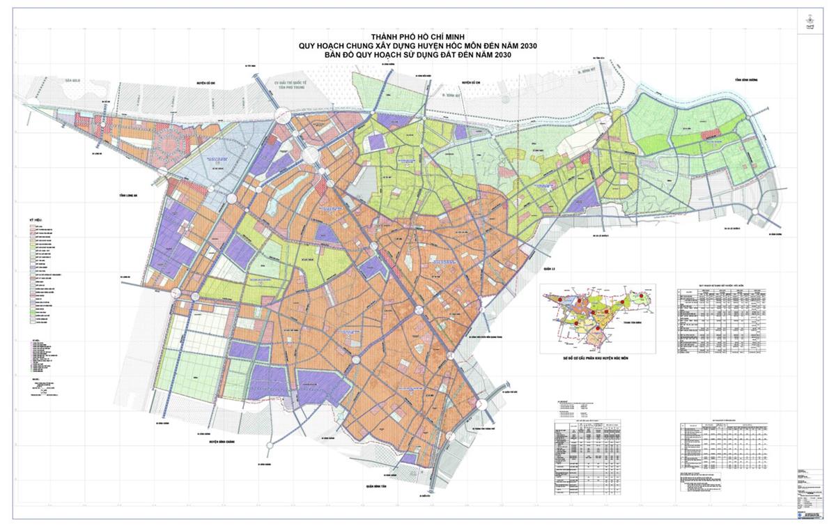 TẢI Bản đồ quy hoạch sử dụng đất huyện Hóc Môn đến năm 2030