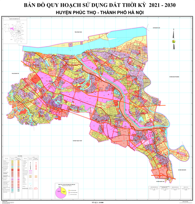 TẢI Bản đồ quy hoạch sử dụng đất huyện Phúc Thọ đến năm 2030