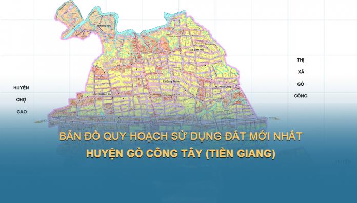 Bản đồ quy hoạch sử dụng đất Huyện Gò Công Tây năm 2021