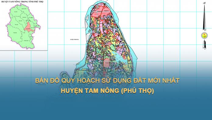 Bản đồ quy hoạch sử dụng đất Huyện Tam Nông đến năm 2030