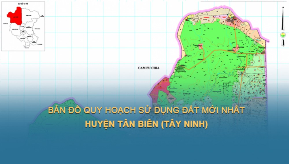 Bản đồ quy hoạch sử dụng đất Huyện Tân Biên mới nhất