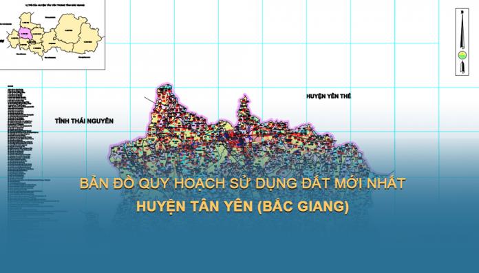 TẢI Bản đồ quy hoạch sử dụng đất Huyện Tân Yên đến năm 2030