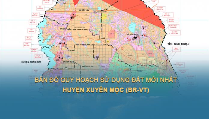 TẢI Bản đồ quy hoạch sử dụng đất huyện Xuyên Mộc đến năm 2030