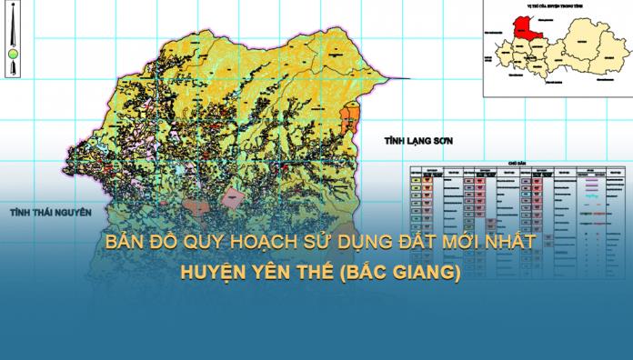 TẢI Bản đồ quy hoạch sử dụng đất Huyện Yên Thế đến năm 2030