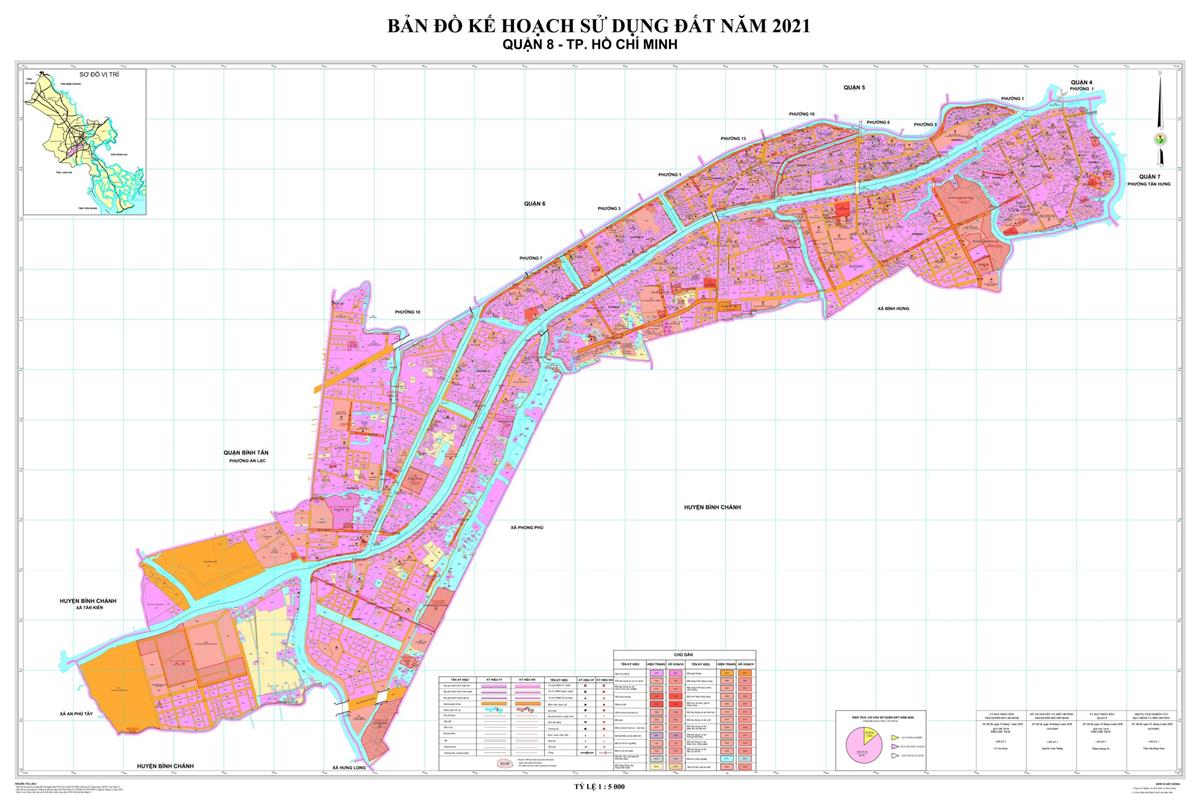 TẢI Bản đồ quy hoạch sử dụng đất Quận 8 đến năm 2023
