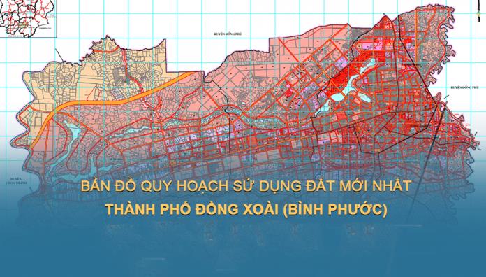 Bản đồ quy hoạch sử dụng đất Thành phố Đồng Xoài đến năm 2030