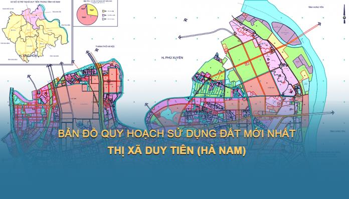 TẢI Bản đồ quy hoạch sử dụng đất Thị xã Duy Tiên đến năm 2030