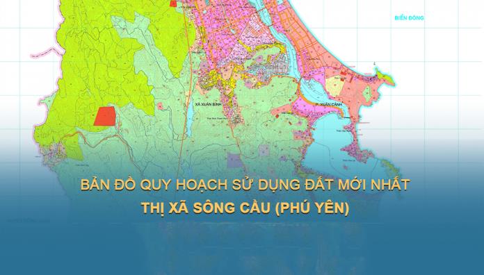 Bản đồ quy hoạch sử dụng đất Thị xã Sông Cầu đến năm 2030