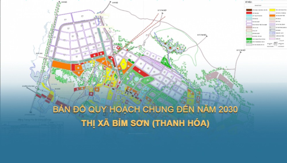 Bản đồ quy hoạch xây dựng Thị xã Bỉm Sơn đến năm 2030