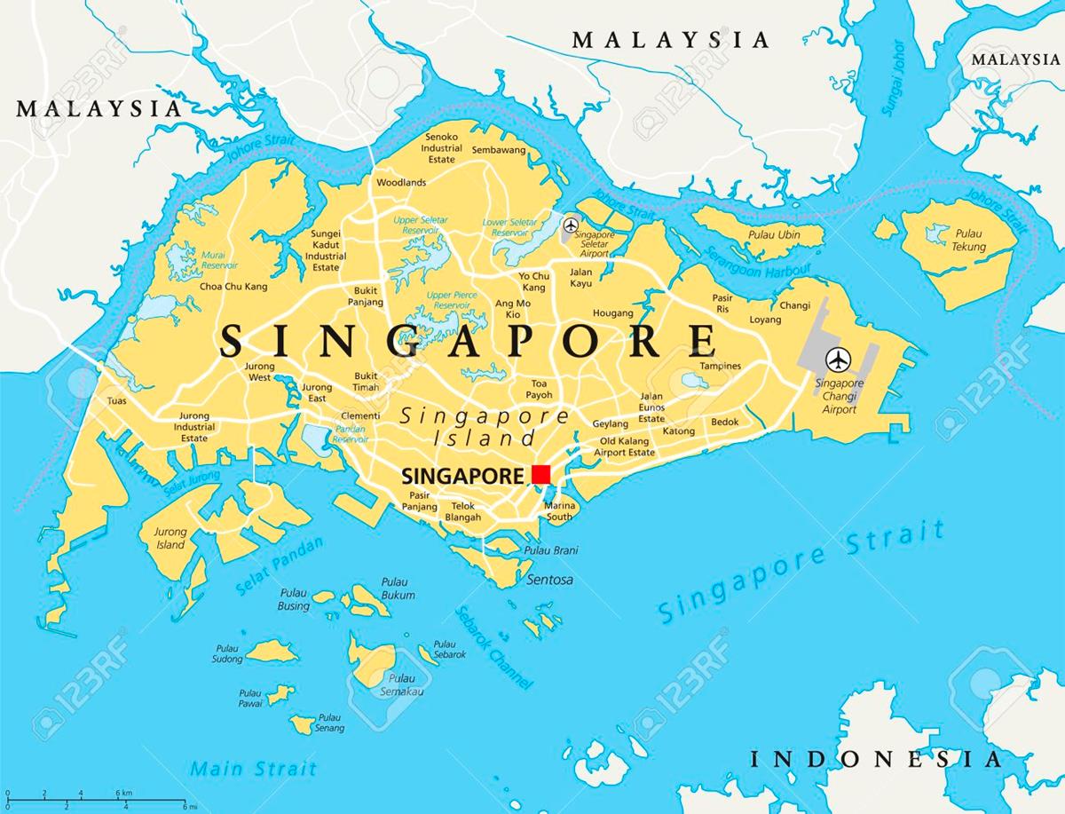 Bản đồ nước Singapore, lịch sử & vị trí địa lý năm 2022
