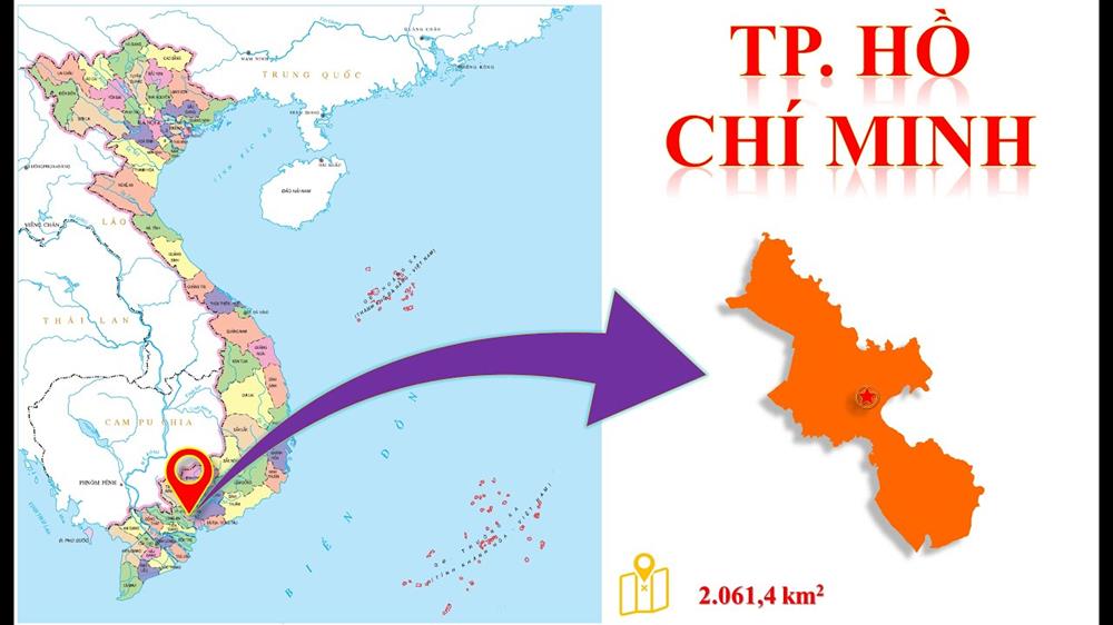 Khoảng cách giữa các quận tại Thành phố Hồ Chí Minh năm 2022