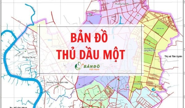 TẢI Bản đồ hành chính Thành phố Thủ Dầu Một khổ lớn phóng to 2023