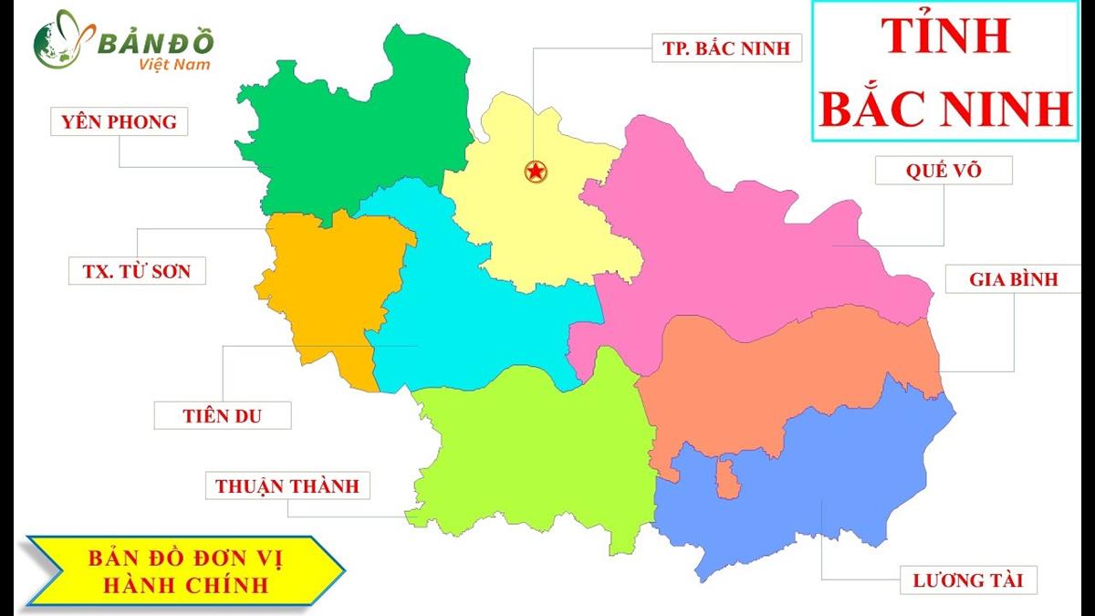 Bản đồ Hành chính tỉnh Bắc Ninh & Thông tin quy hoạch 2022