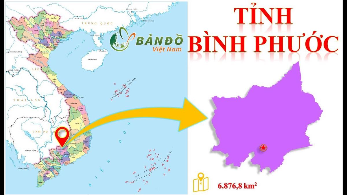 TẢI Bản đồ Hành chính tỉnh Bình Phước Khổ Lớn Mới Nhất 2022